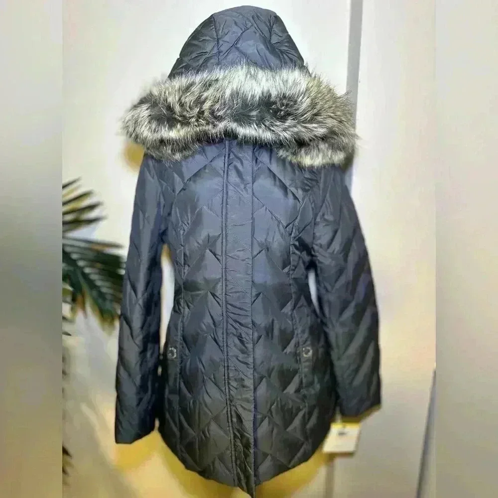 NWT Anne Klein Ladies Quilted Puffer Coat Jacket - Size Medium - Picture 8 of 11